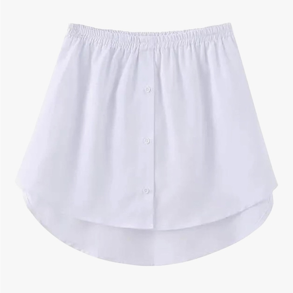 White Women's Shirt Extender
